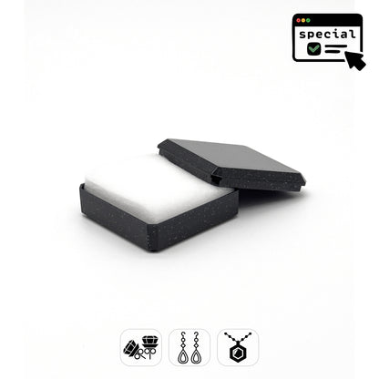 Sparkle | Glittered Medium Plastic Universal Box, 60x60mm (Pack of 96)