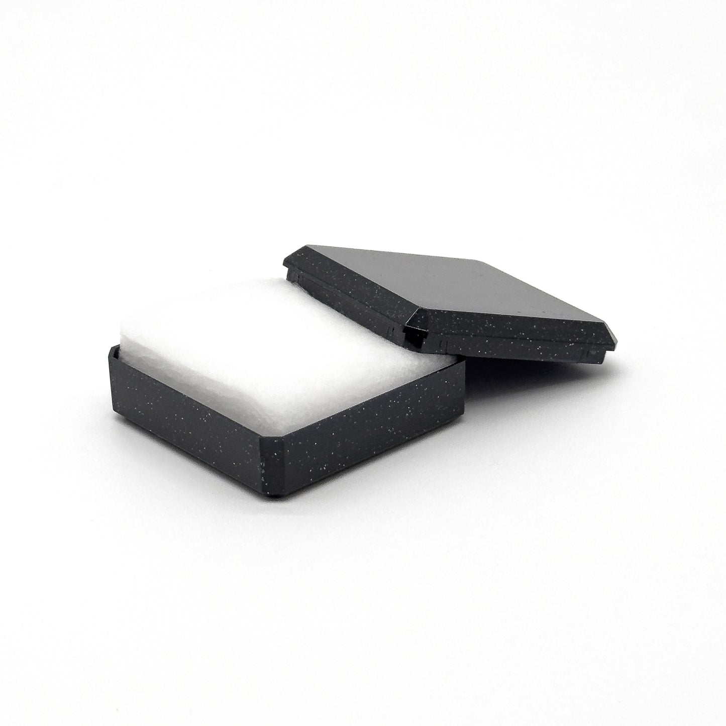 Sparkle | Glittered Small Plastic Universal Box, 40x40mm (Pack of 96)