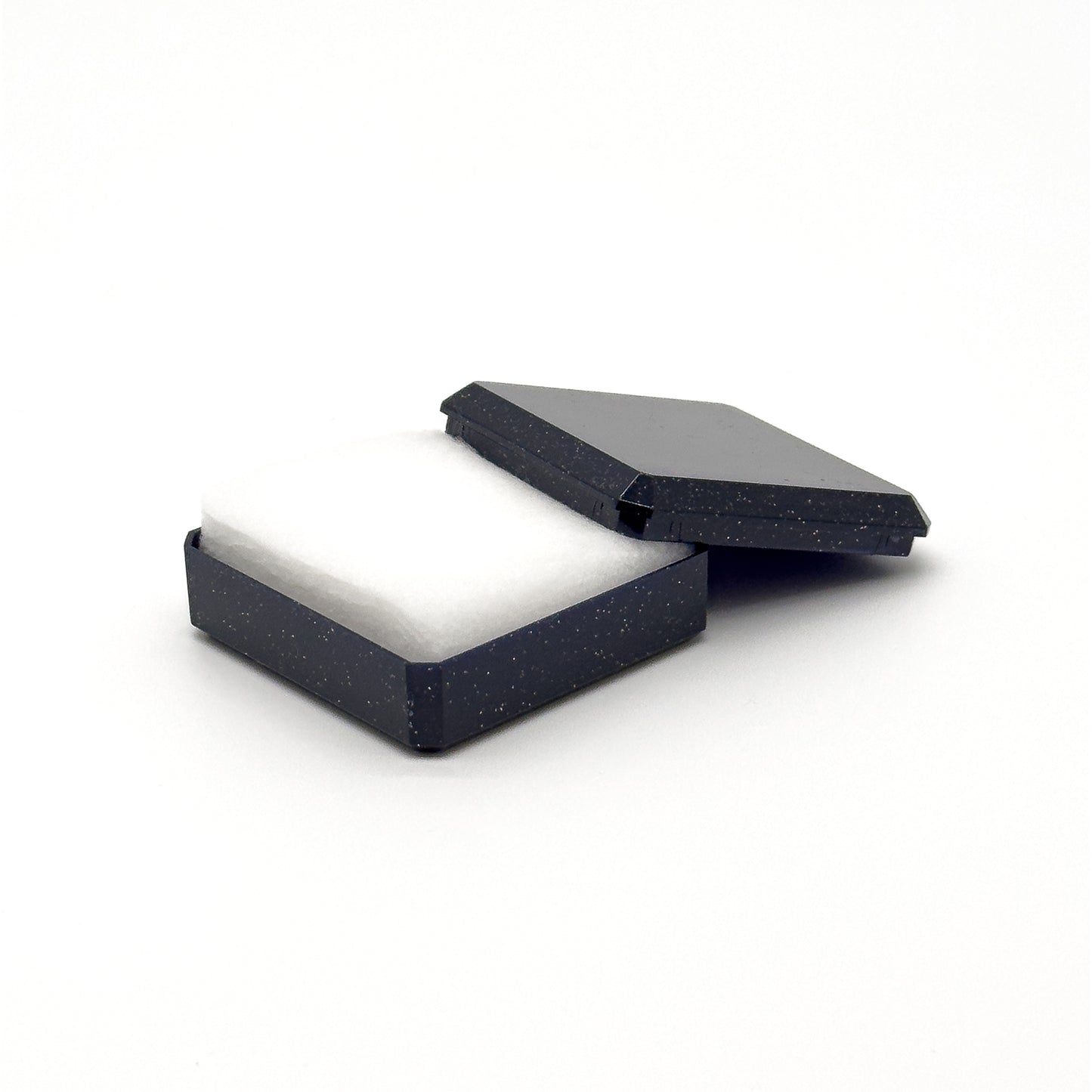 Sparkle | Glittered Small Plastic Universal Box, 40x40mm (Pack of 96)