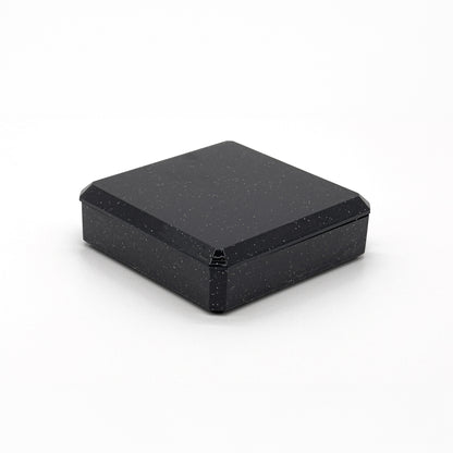 Sparkle | Glittered Small Plastic Universal Box, 40x40mm (Pack of 96)