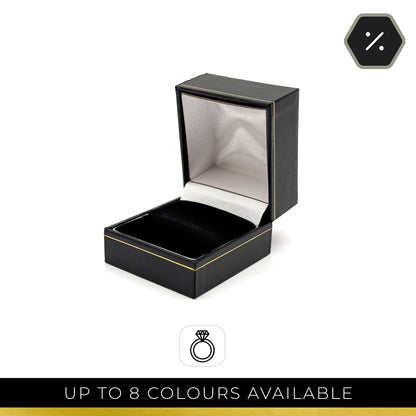 Milano Gold | Leatherette Ring Case - Gold Profiling (Pack of 12)