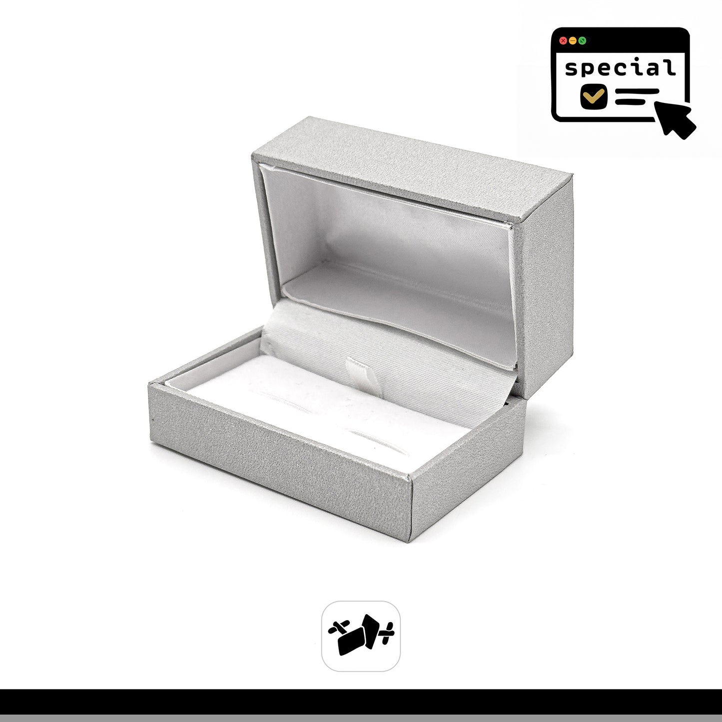 Milano Argent Silver (Special Order) | Cufflink Case (Pack of 12)