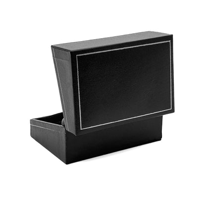 Milano Silver | Leatherette Double Ring Case for Wedding Bands | Classic Silver Profiling (Pack of 12)