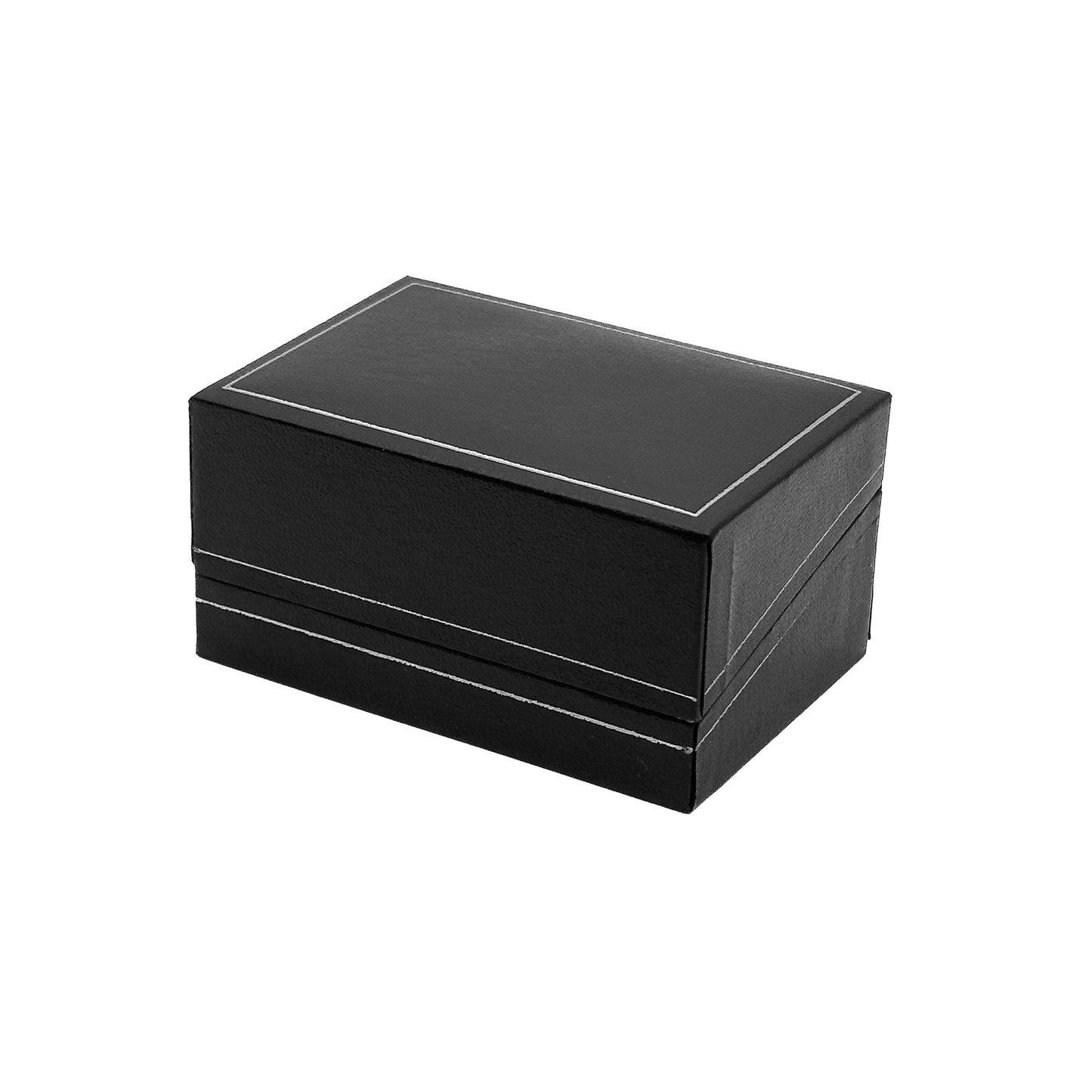 Milano Silver | Leatherette Double Ring Case for Wedding Bands | Classic Silver Profiling (Pack of 12)