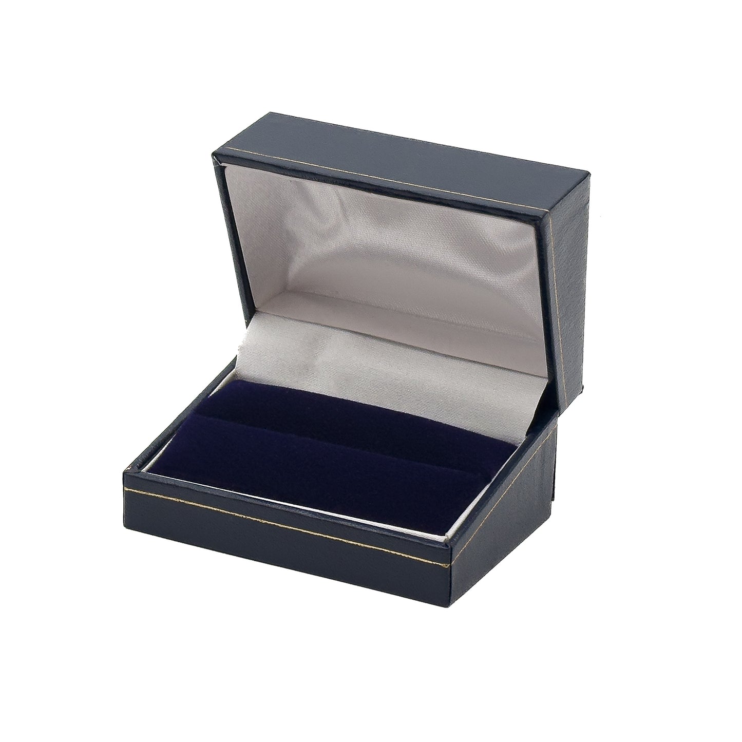 Milano Gold | Leatherette Double Ring Case for Wedding Bands | Classic Gold Profiling (Pack of 12)