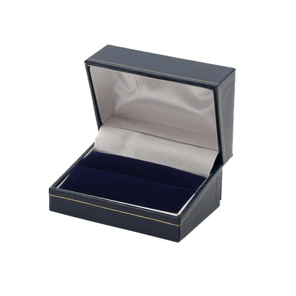 Milano Gold | Leatherette Double Ring Case for Wedding Bands | Classic Gold Profiling (Pack of 12)