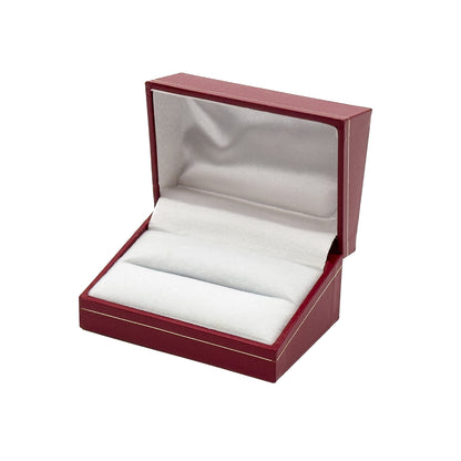 Milano Gold | Leatherette Double Ring Case for Wedding Bands | Classic Gold Profiling (Pack of 12)