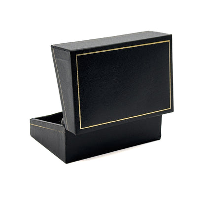 Milano Gold | Leatherette Double Ring Case for Wedding Bands | Classic Gold Profiling (Pack of 12)