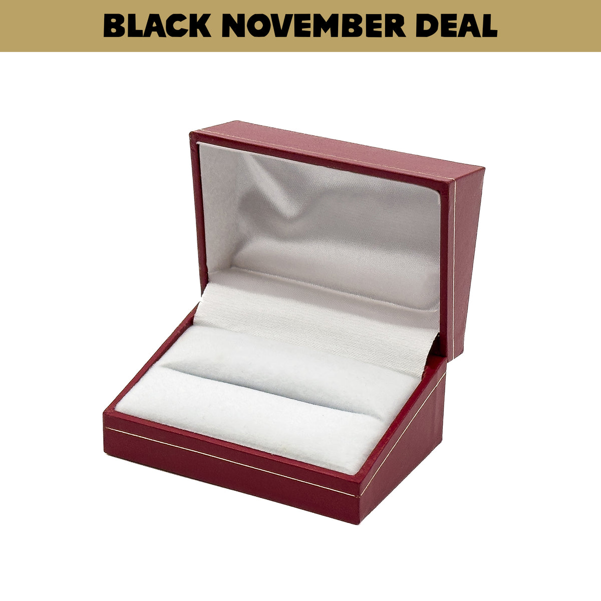 Milano Gold Double Ring | Traditional Wedding Ring Box with Classic Gold Tooling (Pack of 12)