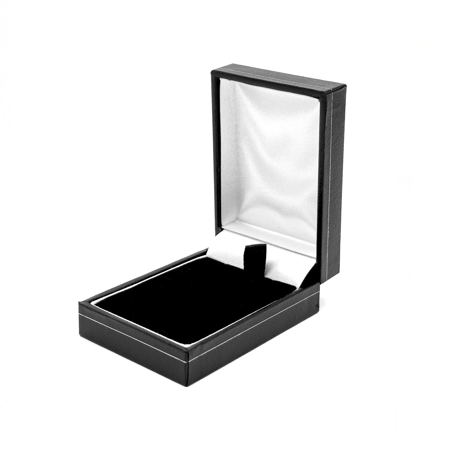 Milano Silver | Leatherette Mini Pendant Case - Silver Profiling (Pack of 12)
