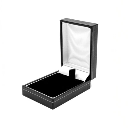 Milano Silver | Leatherette Mini Pendant Case - Silver Profiling (Pack of 12)