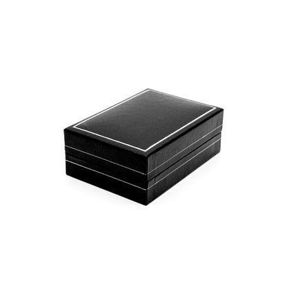 Milano Silver | Leatherette Mini Pendant Case - Silver Profiling (Pack of 12)