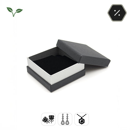 Modern | Two-Piece Eco Earring / Pendant Box, 60x60mm (Pack of 30)