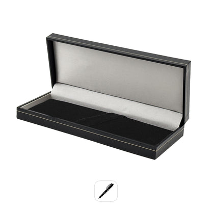 Modish | Luxury Parker Jotter Pen Case | Black Leatherette with Gold Tooling (Pack of 6)
