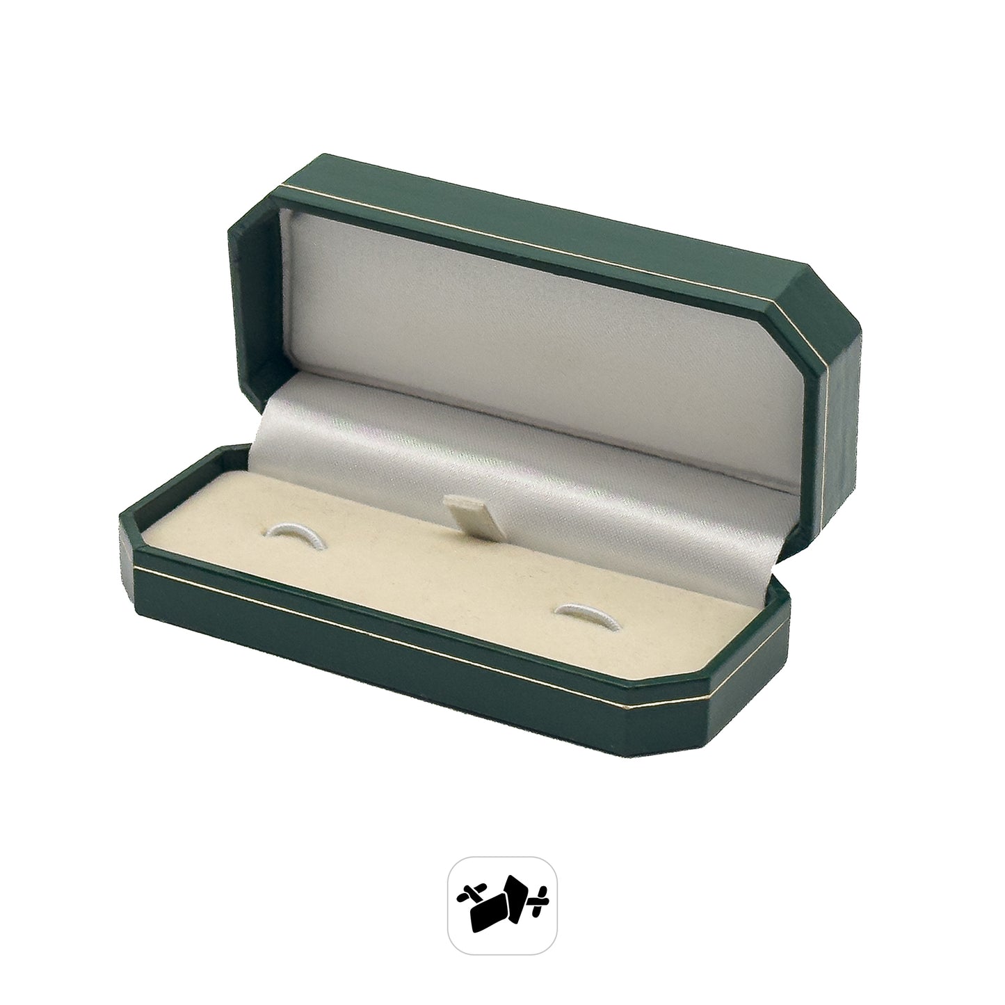 Mystique | Vintage Leatherette Cufflink Case with Gold Tooling (Pack of 12)