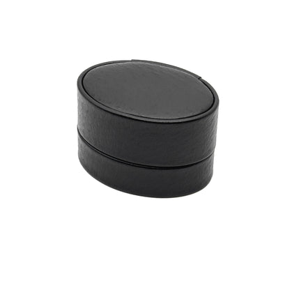 Napoli | Baroque-Inspired Black Oval Ring Case (Pack of 24)