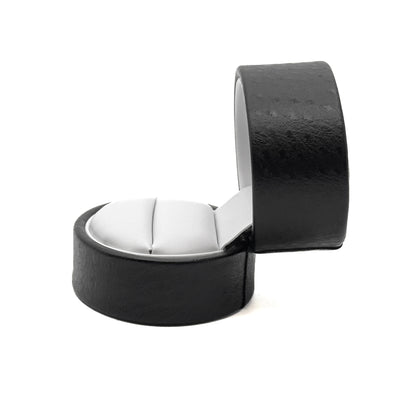 Napoli | Baroque-Inspired Black Oval Ring Case (Pack of 24)