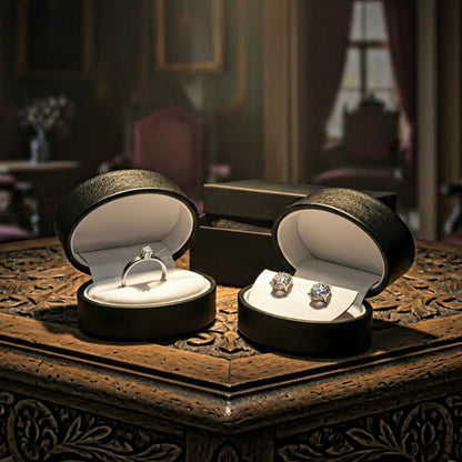 Napoli | Baroque-Inspired Black Oval Universal Case (Pack of 24)