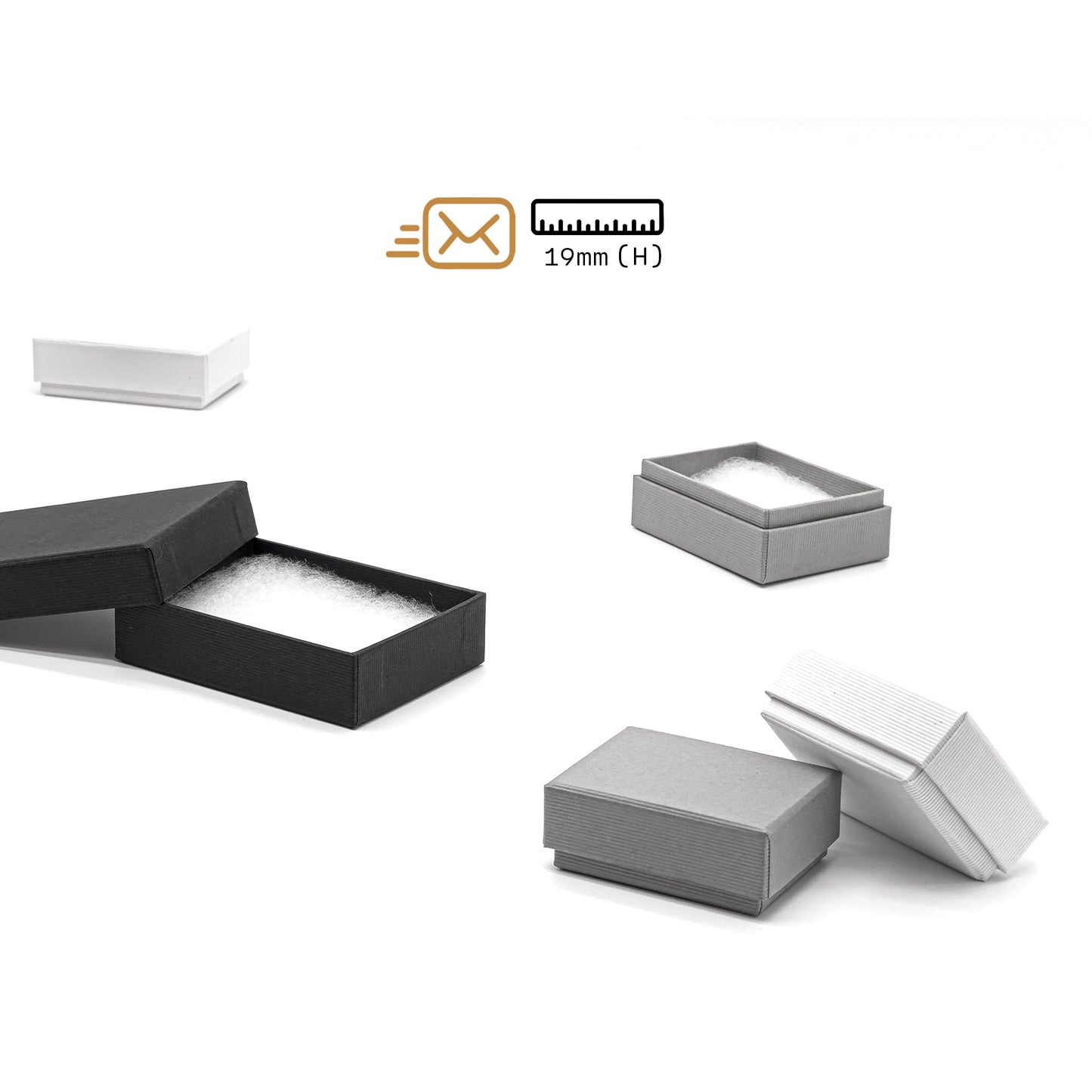 Nazca EcoPostal | Size 2 Matchbox-Style 19mm Ribbed Universal Box (Pack of 50)