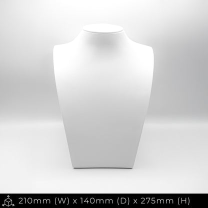 Neck Display Bust for Collars and Necklaces | 3 Sizes of Black / White