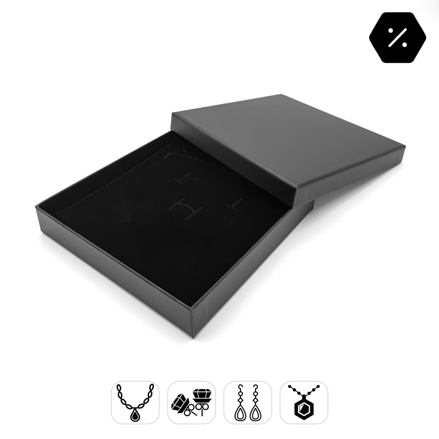 PureBox | Laminated Matt Soft-Touch Card Necklace Box (Pack of 10)