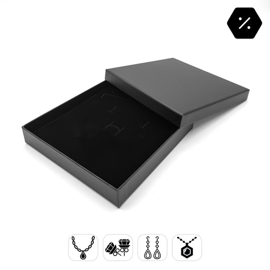 PureBox | Laminated Matt Soft-Touch Card Necklace Box (Pack of 10)