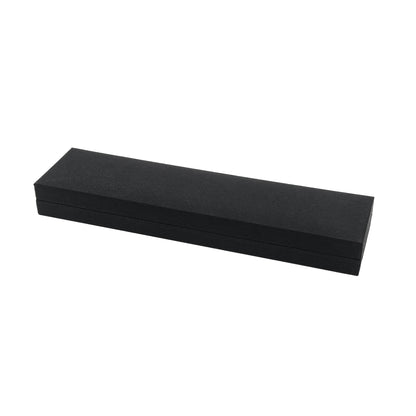 Nuance | Minimalist Deep Black Grained Leatherette Bracelet Case (Pack of 12)