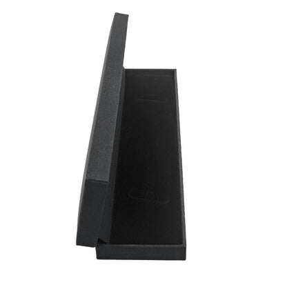 Nuance | Minimalist Deep Black Grained Leatherette Bracelet Case (Pack of 12)