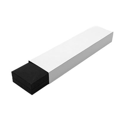 Nuance | Minimalist Deep Black Grained Leatherette Bracelet Case (Pack of 12)