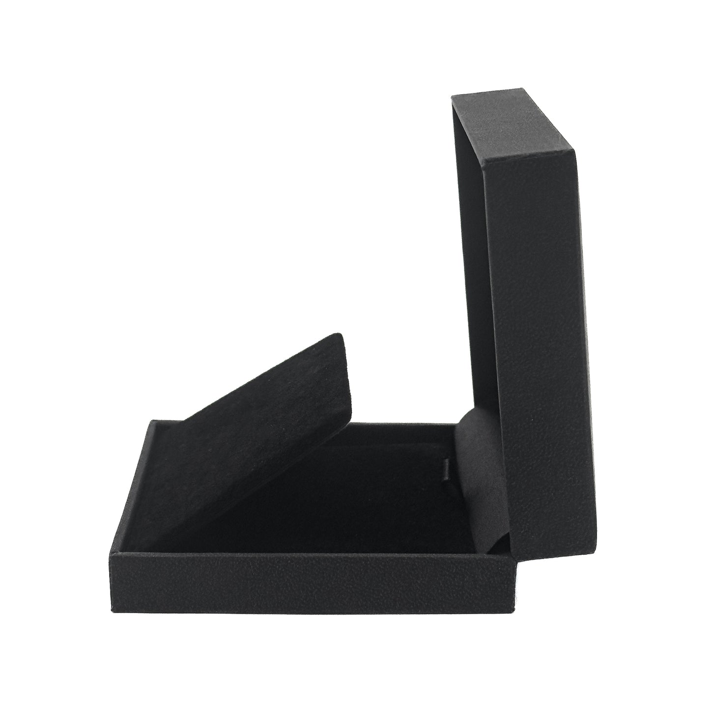 Nuance | Minimalist Deep Black Grained Leatherette Pendant / Universal Case (Pack of 12)