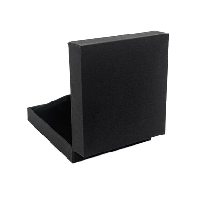Nuance | Minimalist Deep Black Grained Leatherette Pendant / Universal Case (Pack of 12)