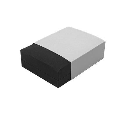 Nuance | Minimalist Deep Black Grained Leatherette Pendant / Universal Case (Pack of 12)