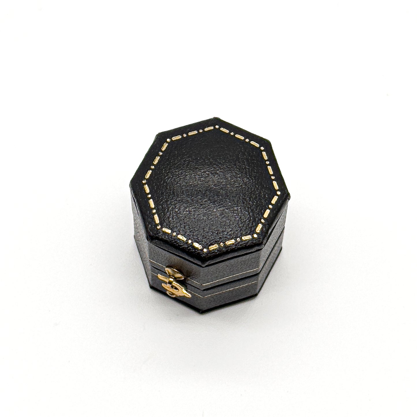 Venice | Classic Octagonal-Shaped Ring Case with Gold Clasp (Pack of 6)
