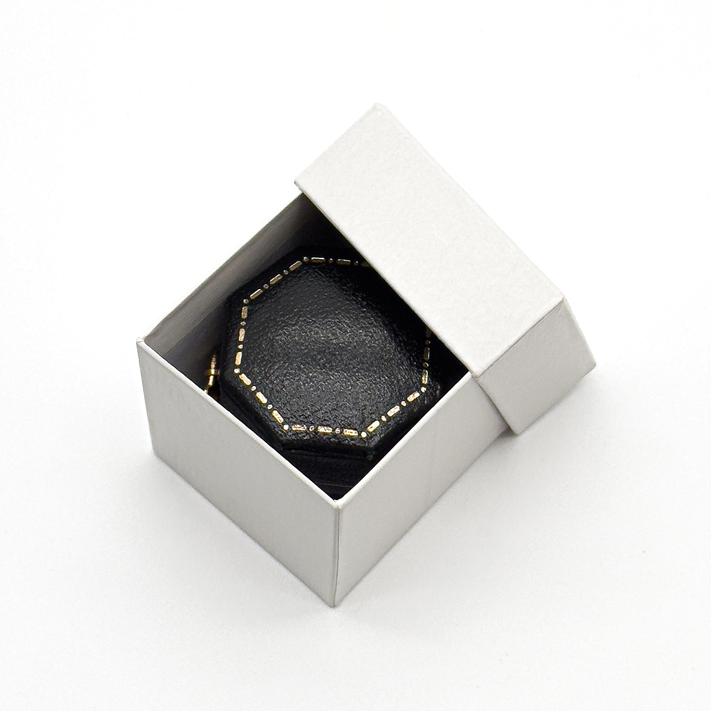 Venice | Classic Octagonal-Shaped Ring Case with Gold Clasp (Pack of 6)