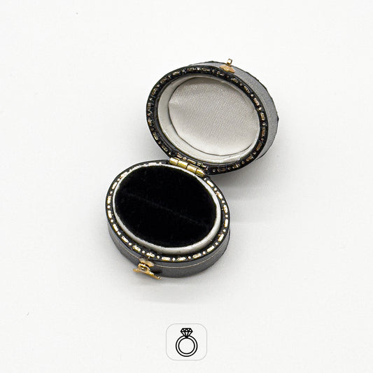 Venice | Classic Oval-Shaped Ring Case with Gold Clasp (Pack of 6)
