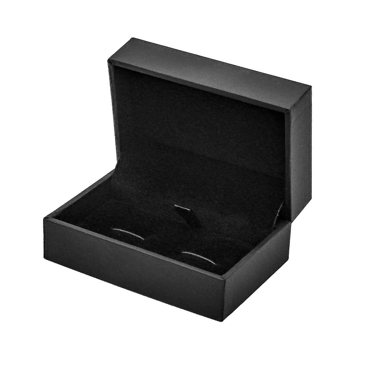 Oxford Cufflink | Premium Soft-Touch Case with Suede Interior (Pack of 10)