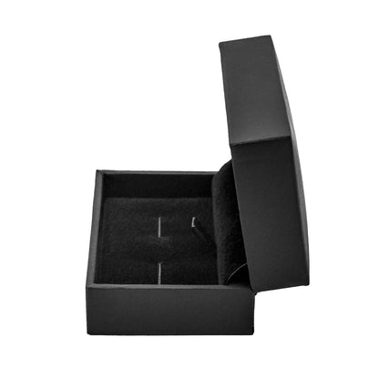 Oxford Cufflink | Premium Soft-Touch Case with Suede Interior (Pack of 10)