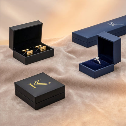 Oxford Drop Earring / Pendant | Premium Soft-Touch Case with Suede Interior (Pack of 12)