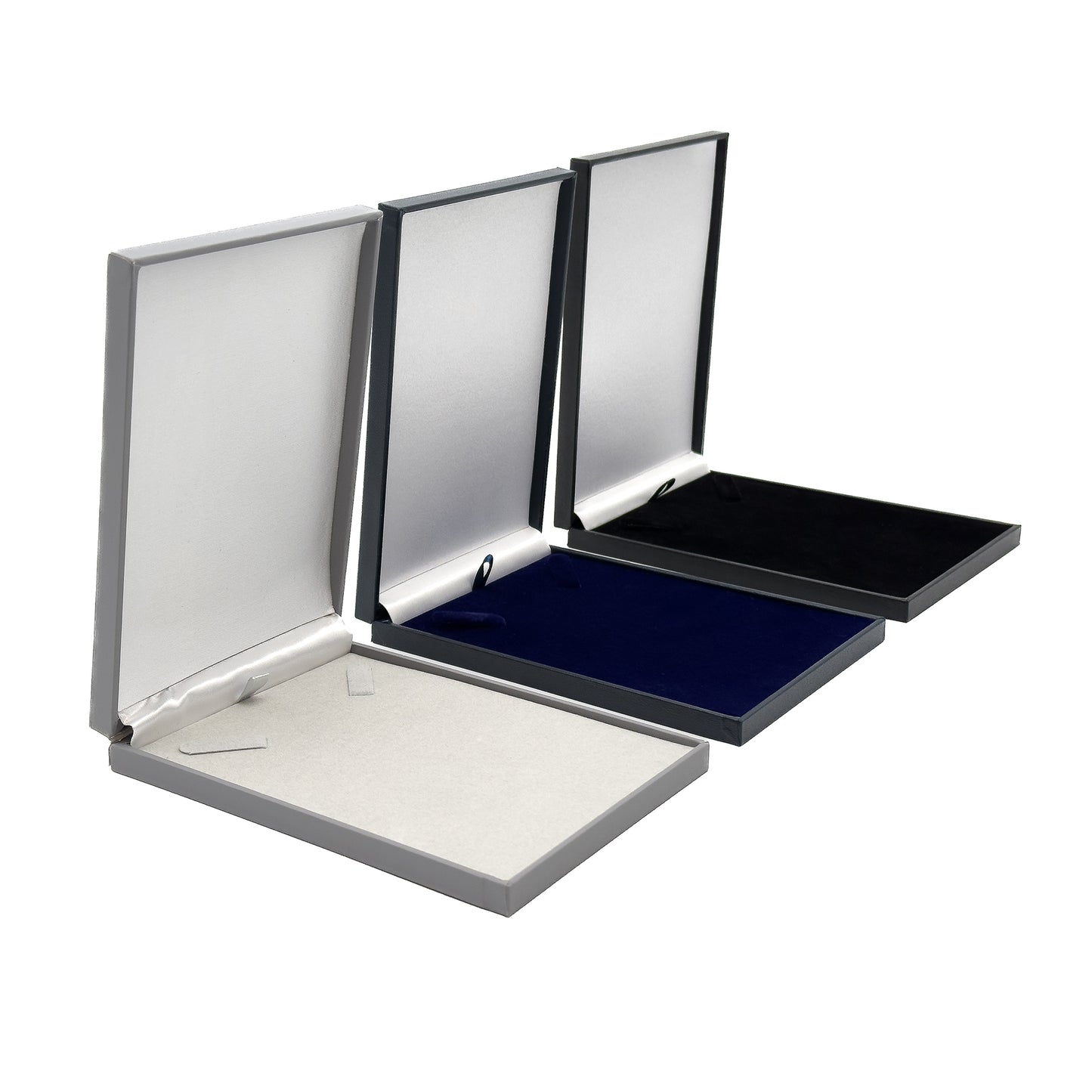 Panama Postal | Ultra-Slim Portrait Necklace Case with Classic Leatherette Finish (Pack of 10)