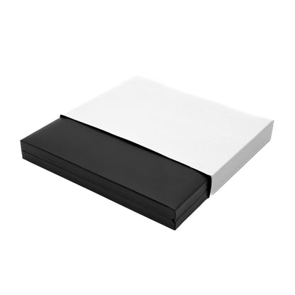 Panama Postal | Ultra-Slim Portrait Necklace Case with Classic Leatherette Finish (Pack of 10)