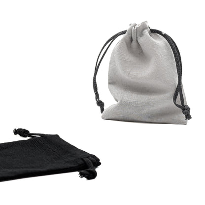 Linen Drawstring Gift Pouches | 100% Recyclable | Affordable Packaging (Pack of 10)