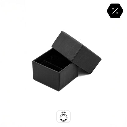 Prague | Laminated Soft-Touch Card Ring Box / Velveteen Interior (Pack of 10)