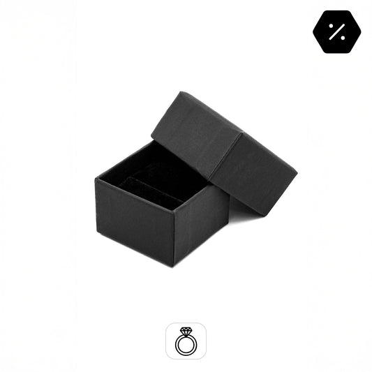 Prague | Laminated Soft-Touch Card Ring Box / Velveteen Interior (Pack of 10)