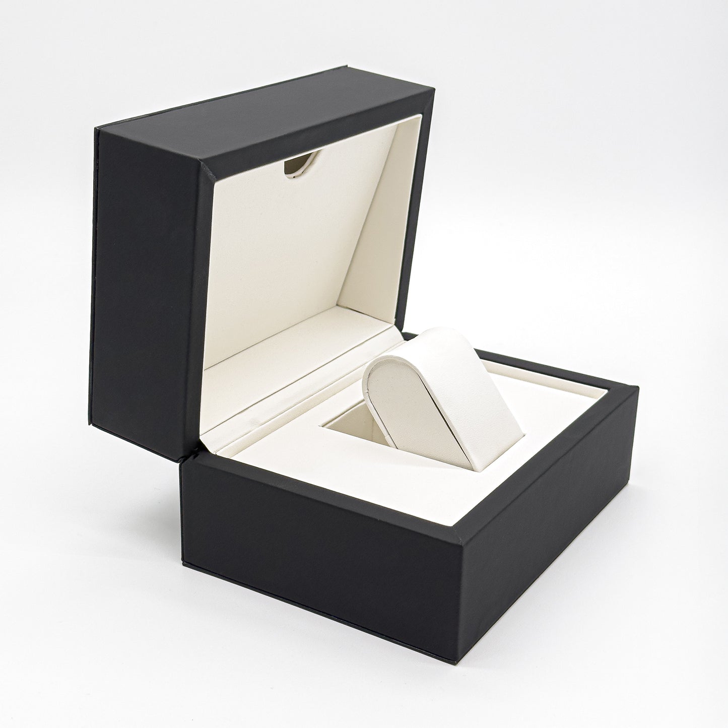 Prestige Watch Case for Luxury Timepieces | Black Soft-Touch PU Leather