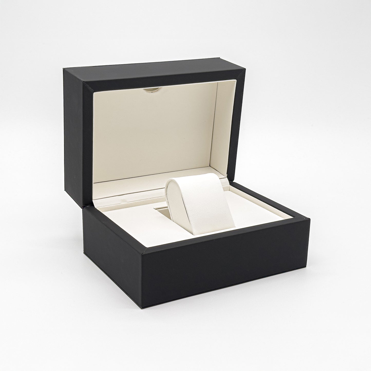 Prestige Watch Case for Luxury Timepieces | Black Soft-Touch PU Leather