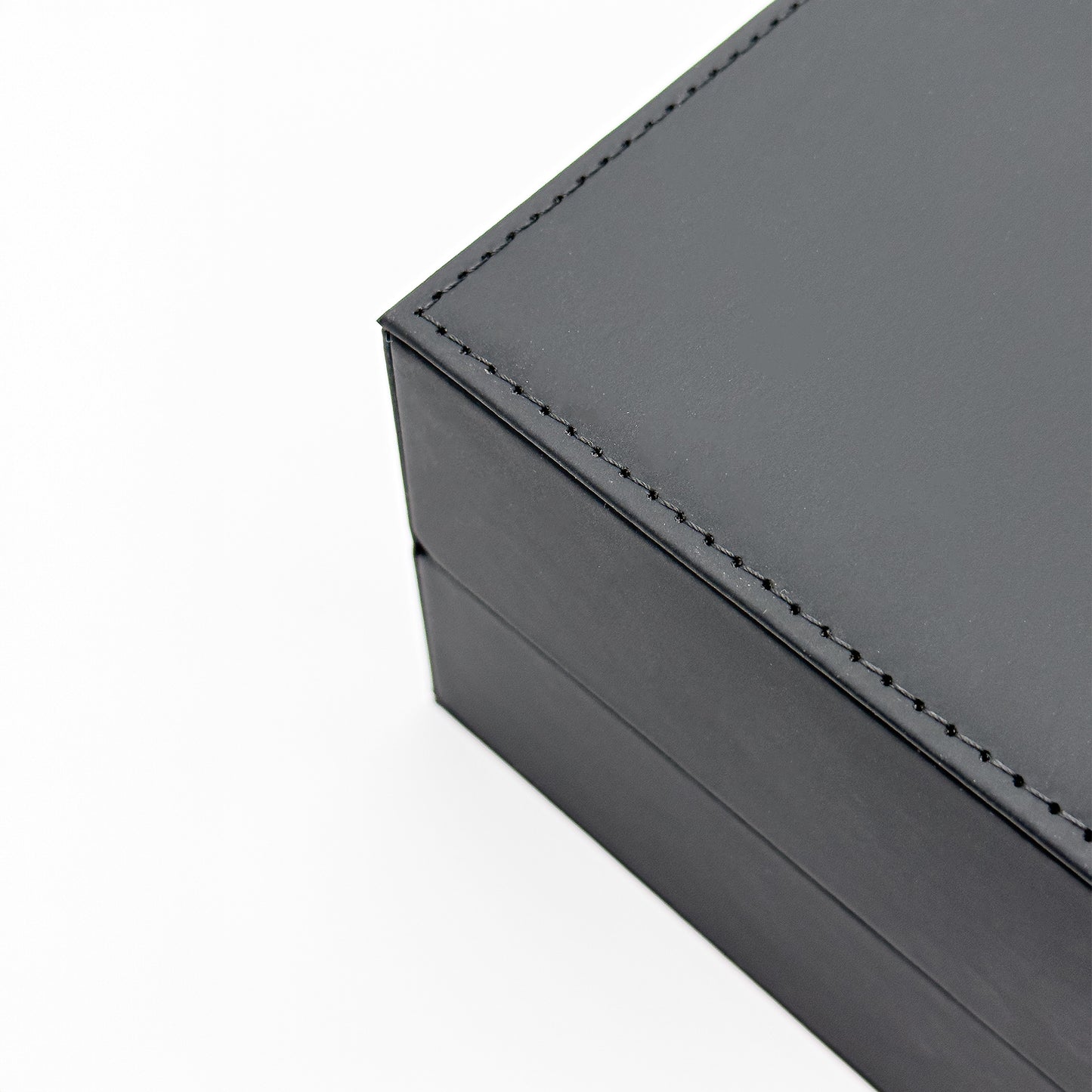 Prestige Watch Case for Luxury Timepieces | Black Soft-Touch PU Leather