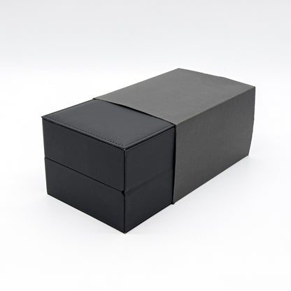 Prestige Watch Case for Luxury Timepieces | Black Soft-Touch PU Leather
