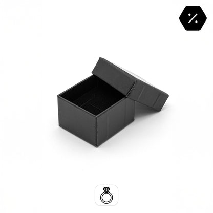 PureBox | Laminated Matt Soft-Touch Card Ring Box (Pack of 100)