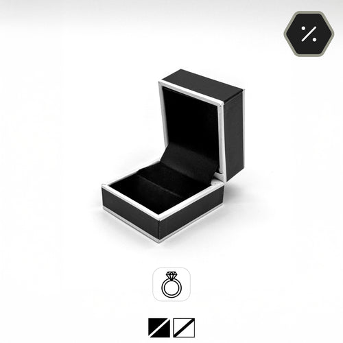 Monza | Monochrome Gloss Ring Case (Pack of 12)