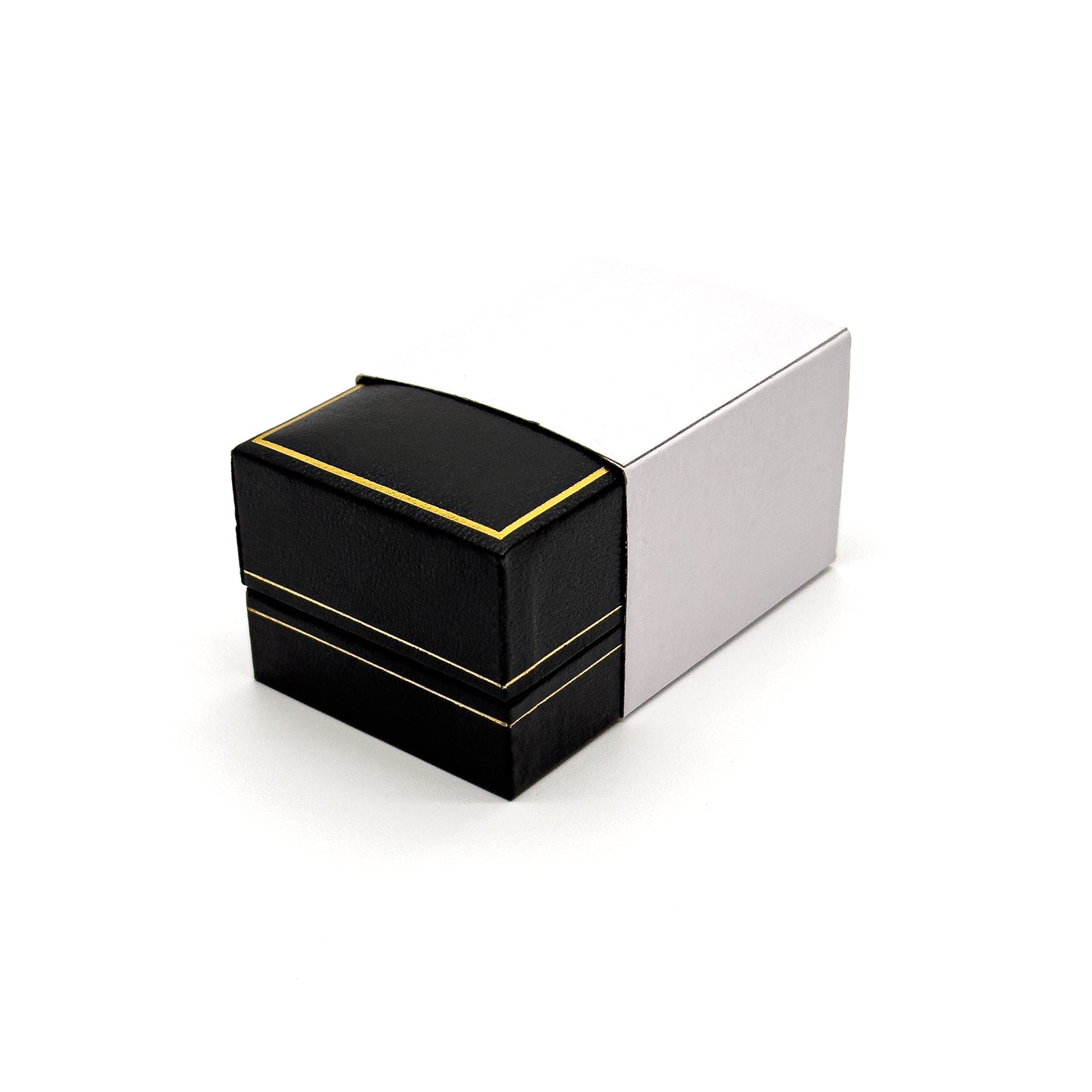 Milano Gold | Leatherette Ring Case - Gold Profiling (Pack of 12)